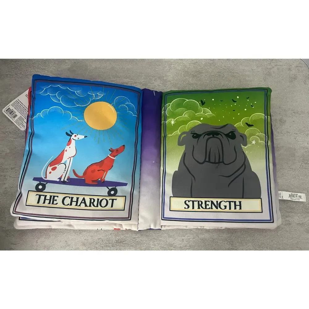 Bootique Tarot Card Book Plush Dog Toy Interactive Play New Large